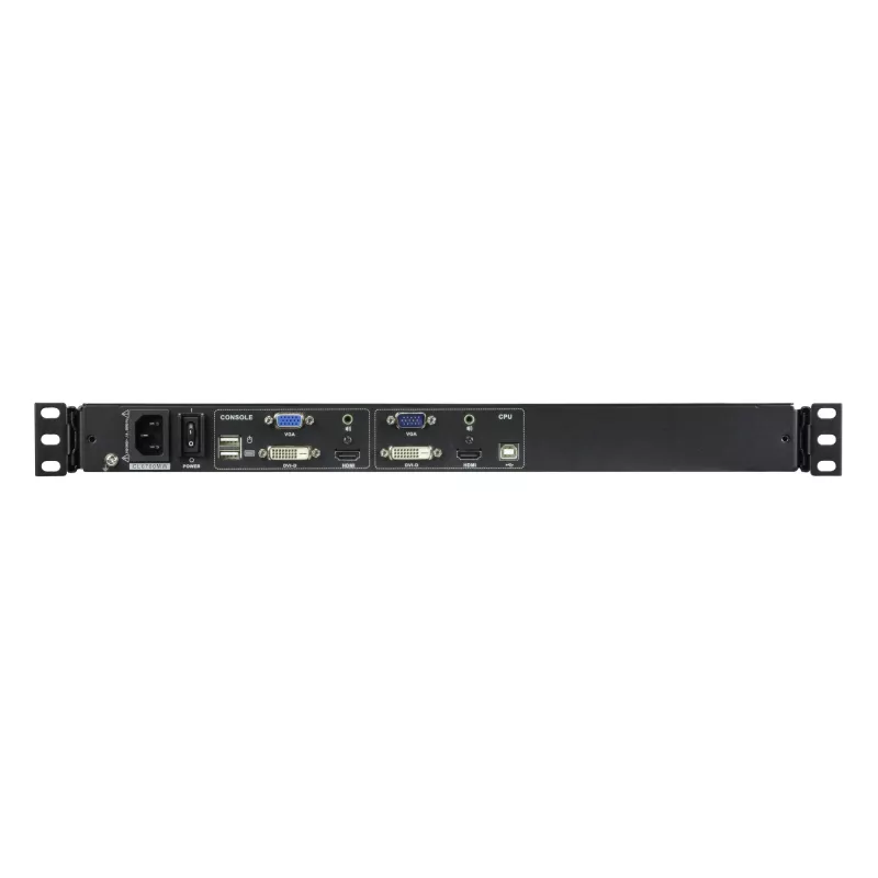 KVM konsolė ATEN CL6700MW 17,3 colių LED LCD, HDMI/DVI/VGA, 1U, juoda