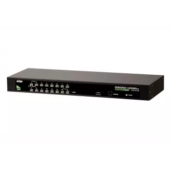 ATEN CS1316 16 prievadų USB / PS/2 VGA KVM jungiklis, 2048 x 1536, QXGA, montavimui į stelažą, 6,5 W, 1U, juodas