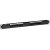 Patch Panel Intellinet Cat5e UTP 16 prievadų 1U juodas