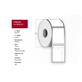 Termo spausdinimo etiketė Capture CA-3006326