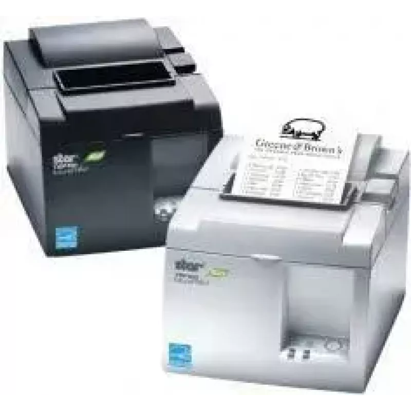 Terminis kvitų spausdintuvas Star Micronics TSP143IIIBI2 203 dpi su automatiniu pjaustytuvu, pilkas