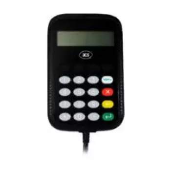 SMS kortelių skaitytuvas su klaviatūra ir LCD ekranu ACS APG8201-B2