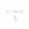 VivoLink VLDG24L-B stalo kabelio įvadas, juodas, didelis, iki 55 mm