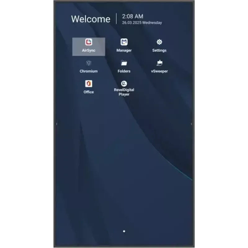 Komercinis 86 colių 4K LCD ekranas VIEWSONIC CDE8614-2C, 3840x2160, 500 cd/m², Android 14, Wi‑Fi, 24/7
