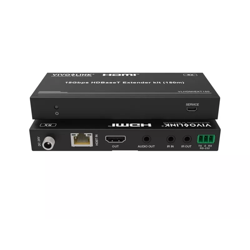 Vivolink VLHDMIEXT150 HDBaseT ilgintuvų rinkinys 18Gbps 4K per vieną Cat kabelį