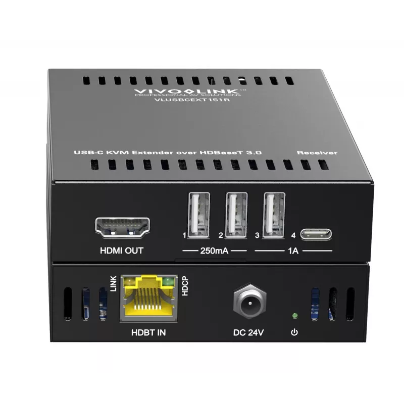 Vivolink VLUSBCEXT151 KVM prailgintuvas siųstuvas ir imtuvas HDMI USB laidinis 70m