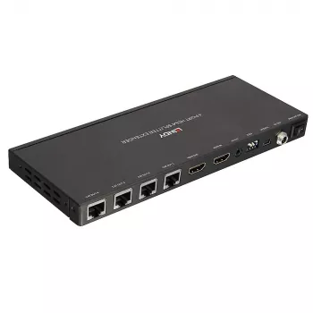 Siųstuvas ir imtuvas Lindy 70 m Cat.6 4 prievadų HDMI 4K30 IR skirstytuvas su kilpiniu išėjimu