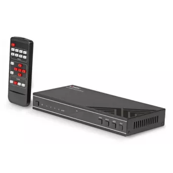 AV imtuvas Lindy 4x1 4K60 HDMI vientiso multiview perjungiklis, 3840x2160@60Hz, 12V 2,5A, juodas