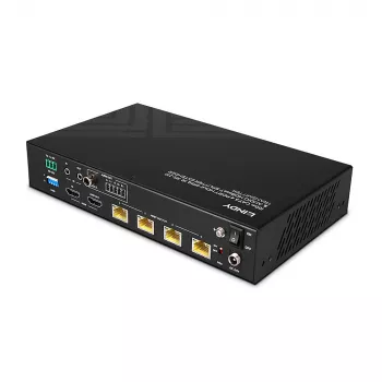 Lindy 100 m Cat.6 4 prievadų HDMI 4K60 HDBT skirstytuvas ir prailgintuvas