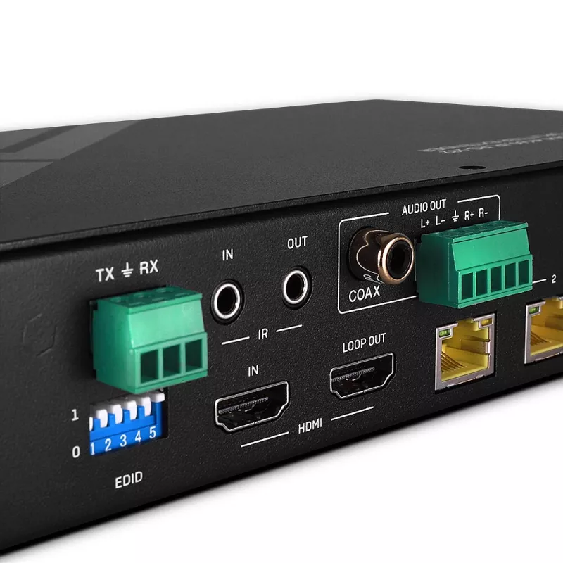 Lindy 100 m Cat.6 4 prievadų HDMI 4K60 HDBT skirstytuvas ir prailgintuvas