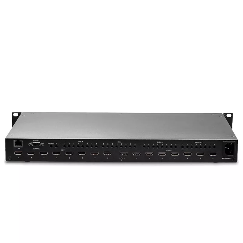 Lindy 8x8 HDMI 18G matrica su vaizdo sienos mastelio keitimu