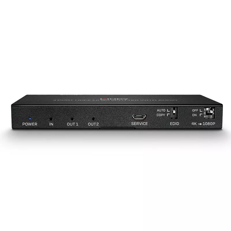 HDMI skirstytuvas Lindy 2 prievadų HDMI 18G su garsu ir mažinimu