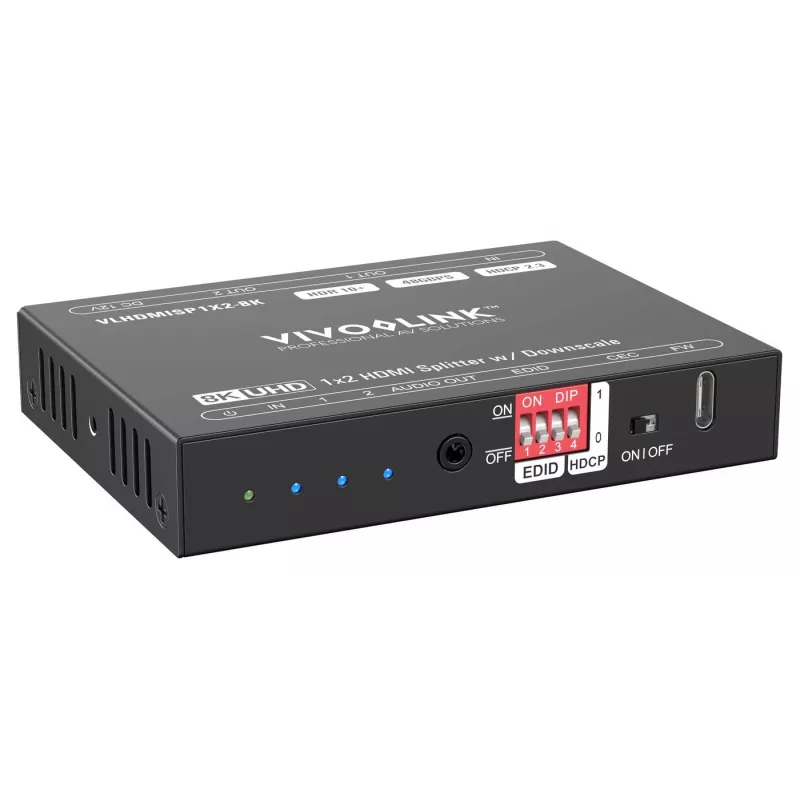 HDMI skirstytuvas VivoLink VLHDMISP1X2-8K 1x2, palaiko iki 8K@60Hz