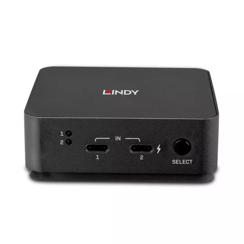Lindy 2 prievadų Type C, dvigubas HDMI 4K60 KVM jungiklis
