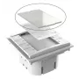 Plexiglaso plokštė mygtukų skydeliui Vivolink VLCP8B-PLEXIGLASS balta DC 12V