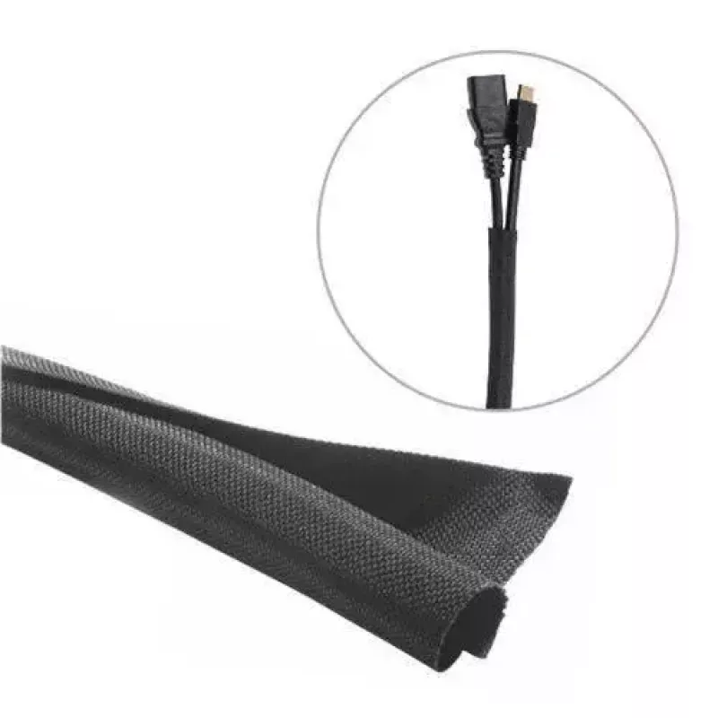 Vivolink VLSC3825000B kabelių organizatorius – pintas kabelių gaubtas, juodas, 1 vnt.