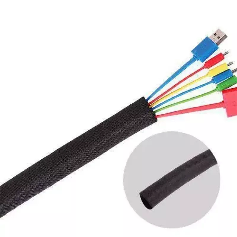 Vivolink VLSC3825000B kabelių organizatorius – pintas kabelių gaubtas, juodas, 1 vnt.