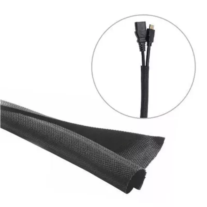 Vivolink VLSC3825000B kabelių organizatorius – pintas kabelių gaubtas, juodas, 1 vnt.