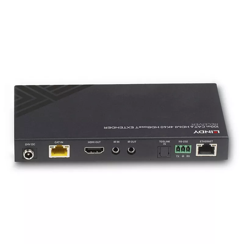 HDMI imtuvas Lindy 100m Cat.6 4K60 Audio IR RS-232 HDBaseT