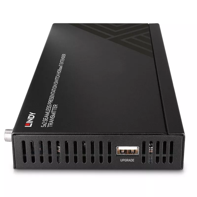 AV siųstuvas Lindy 5 prievadų sklandus pristatymo jungiklis HDBaseT plėstuvas 3840 x 2160 pikselių