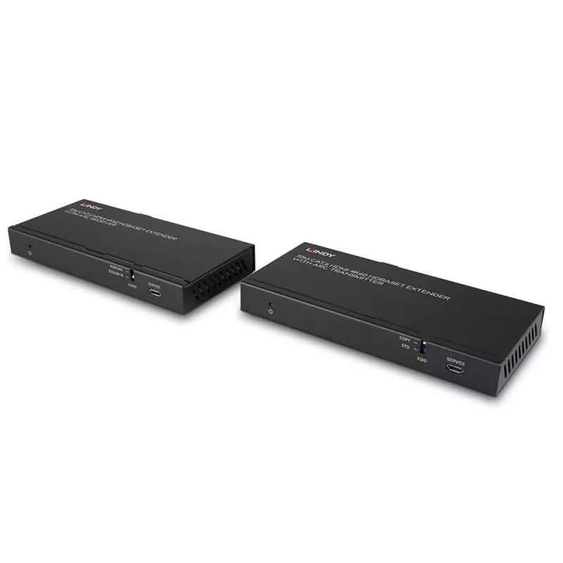 Lindy 70m Cat.6 HDMI 4K60, garsas, IR ir RS-232 HDBaseT ilgintuvas su ARC