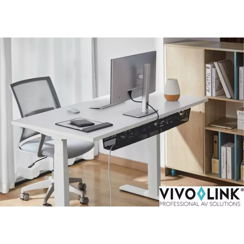 Kabelių tvarkyklė Vivolink VLUDCM914 plieninė juoda 914 mm