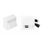 Vivolink WI221261 HDMI + USB A lizdo sieninis kištukas baltas 2 moduliai