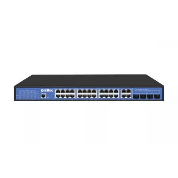 Ernitec ELECTRA-M224-1GB-370W tinklo jungiklis, 24 prievadai, 1 Gb/s, valdomas PoE