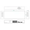 Tinklo jungiklis Ernitec ELECTRA-M08-1GB-150W 8 prievadų 1GB 150W