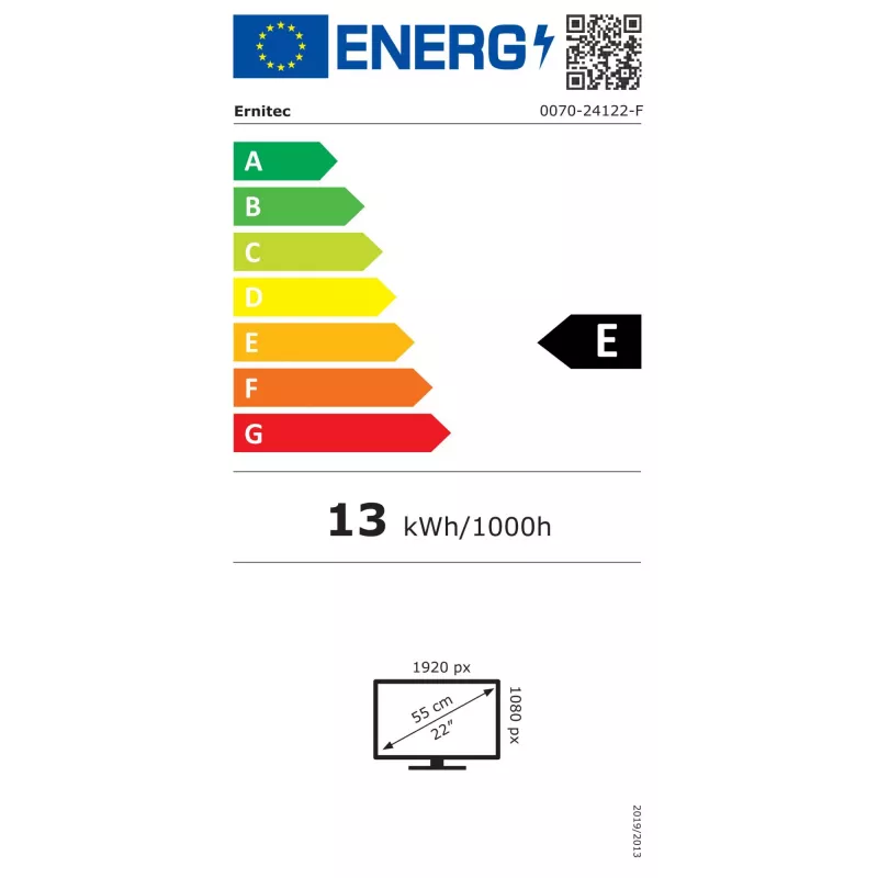 Monitorius Ernitec 0070-24122-F 24 colių LCD ekranas 1920x1080