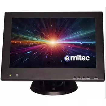 Ernitec 0070-24110-M monitorius 25,4 cm (10 colių) 1920 x 1080 pikselių Full HD LED juodas