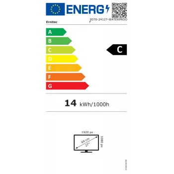 CCTV monitorius Ernitec 0070-24127-WATERPROOF 24 colių LED 1920 x 1080