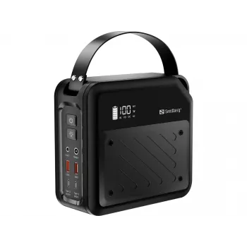 Nešiojama DC galios stotelė SANDBERG Sandberg DC Power Station 72000 – LMFP 72 000 mAh, DC ir USB-C įėjimas, juoda