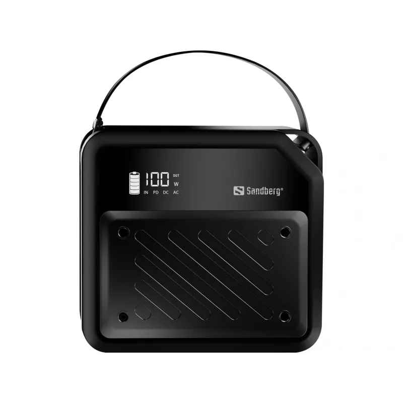 Nešiojama DC galios stotelė SANDBERG Sandberg DC Power Station 72000 – LMFP 72 000 mAh, DC ir USB-C įėjimas, juoda