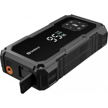 Kompaktiškas automobilio užvedimo įrenginys ir padangų pripūtimo siurblys SANDBERG Car Jumpstarter TirePump 10000