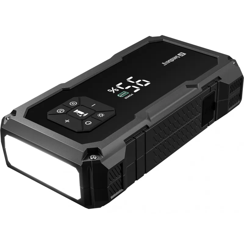 Kompaktiškas automobilio užvedimo įrenginys ir padangų pripūtimo siurblys SANDBERG Car Jumpstarter TirePump 10000