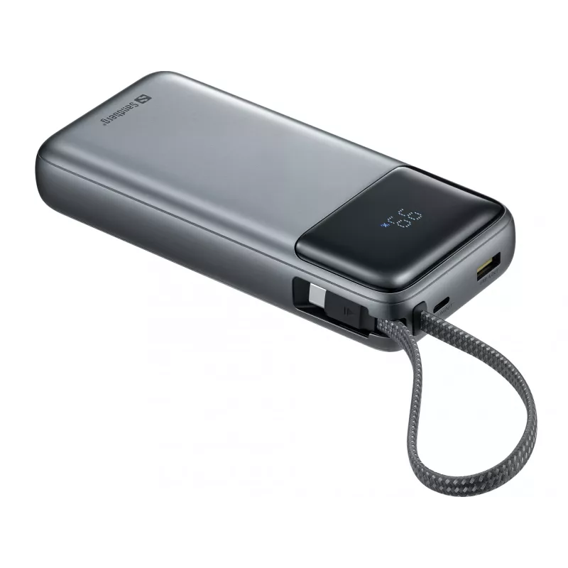 Powerbank Sandberg All-in1 20000 PD 67W – 20000 mAh LiPo, 1×USB-A, 1×USB-C, 15W išvestis, juoda/pilka
