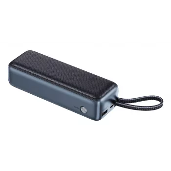 Nešiojamas powerbank SANDBERG All-in1 Powerbank 20000 PD 130W – 20000 mAh, LiPo, USB-A 1x, USB-C 1x, 130 W, juoda/pilka