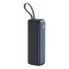 Nešiojamas powerbank SANDBERG All-in1 Powerbank 20000 PD 130W – 20000 mAh, LiPo, USB-A 1x, USB-C 1x, 130 W, juoda/pilka