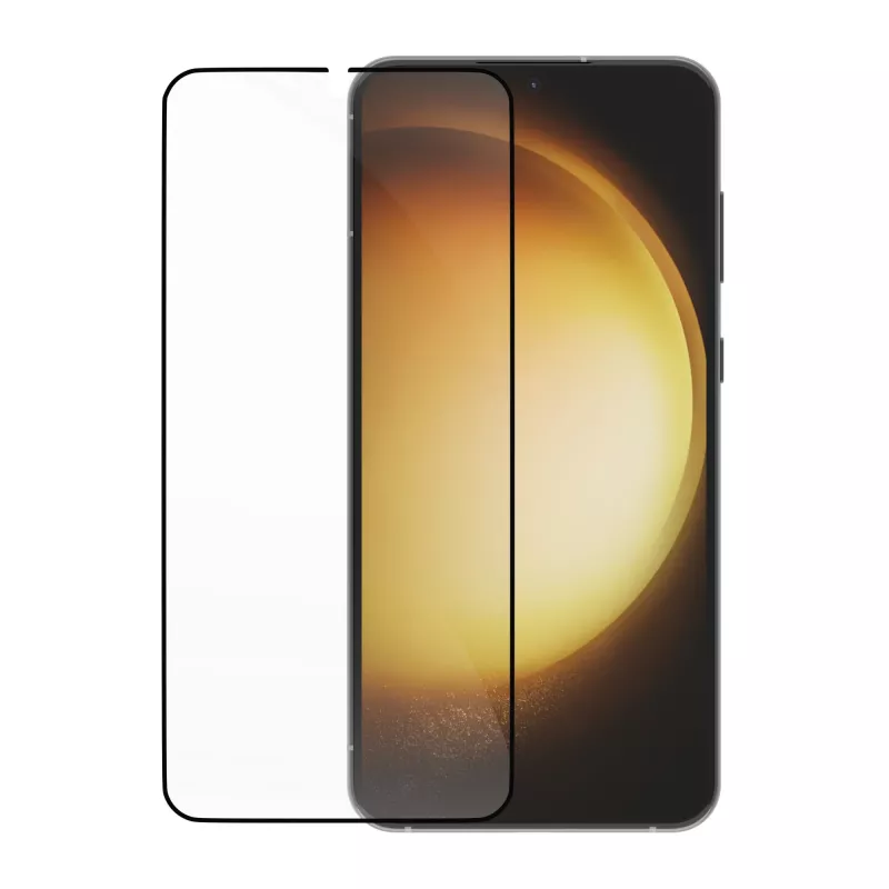 dbramante1928 Eco-Shield Galaxy S23+ juodas kraštas, matinė apsauginė plėvelė nuo dulkių ir įbrėžimų