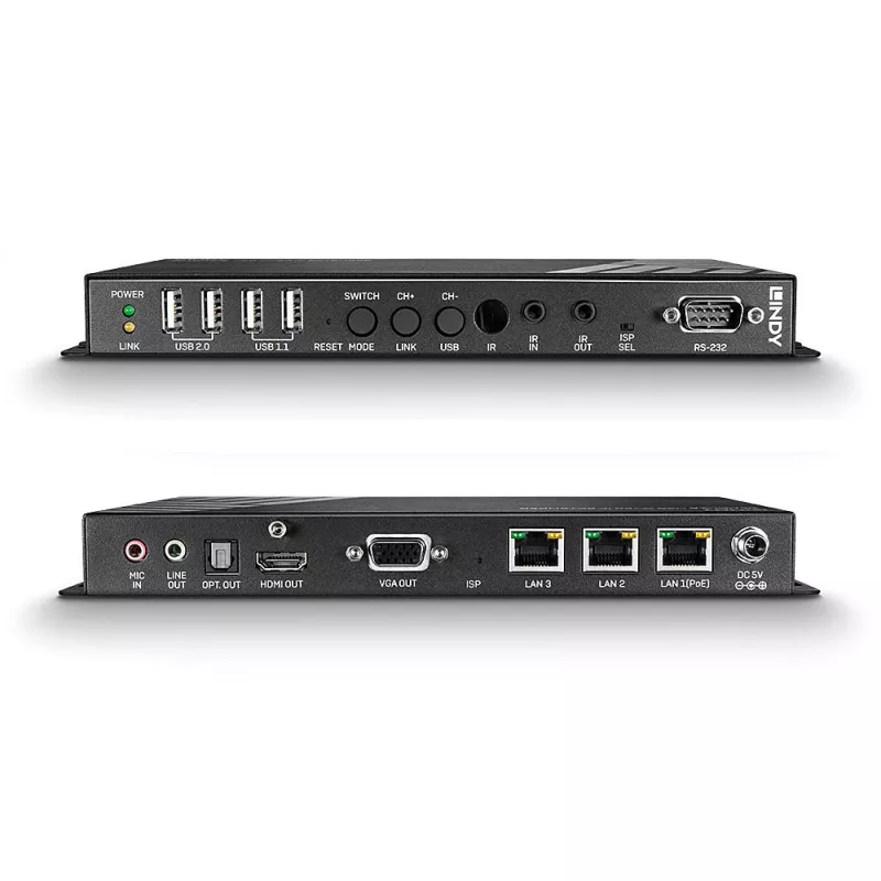 Lindy 4K HDMI & USB per IP imtuvas