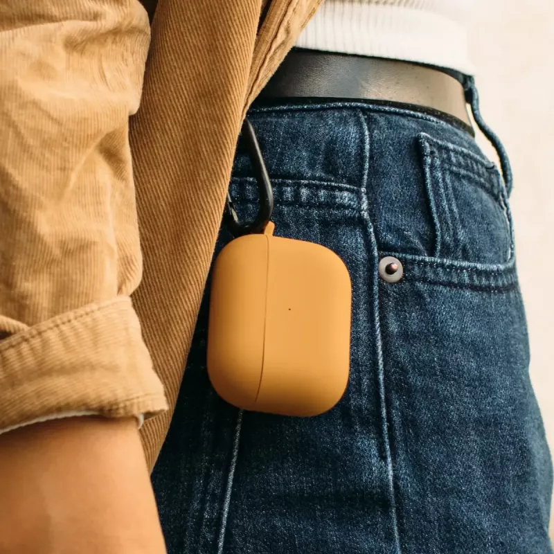 Native Union Roam dėkliukas AirPods Pro 2, aliuminis, polikarbonatas, silikonas, plienas, 16 g, geltonas