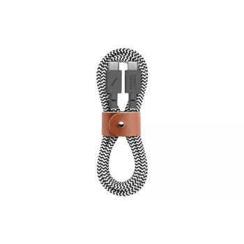 USB-C laidas Native Union BELT-C-ZEB-2-NP 1,2 m USB-C į USB-C juodas/baltas