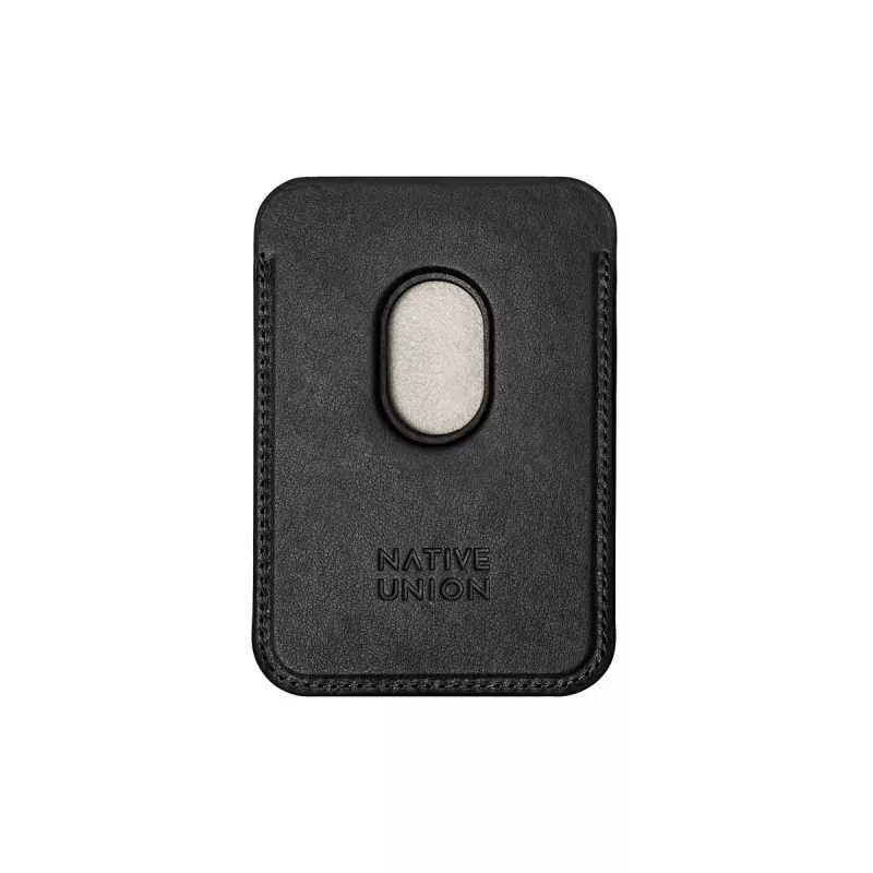 Dėklas-piniginė native union (Re)Classic Black, tinka Apple iPhone 15/15 Pro/15 Plus/15 Pro Max, iPhone 14/14 Pro/14 Plus/14 Pro Max ir iPhone 13 serijai