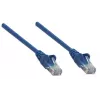 Intellinet tinklo kabelis Cat5e, 0,5 m, mėlynas, CCA, U/UTP, PVC, RJ45, auksuoti kontaktai, apsaugotas nuo užkliuvimo, su gaubteliu, garantija visam gyvenimui