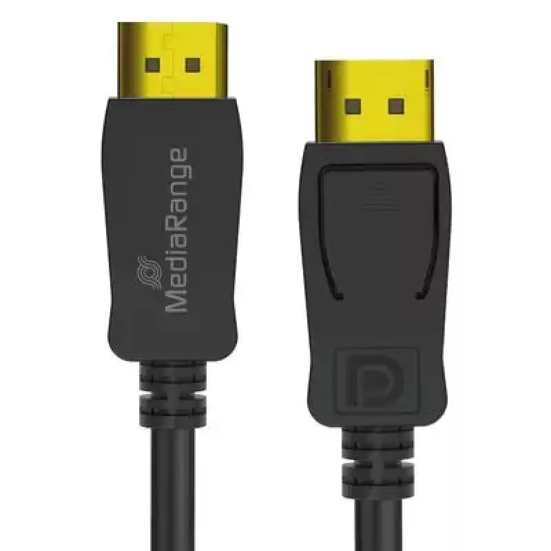 DisplayPort kabelis MediaRange MRCS248 2 m, DisplayPort į DisplayPort, juodas