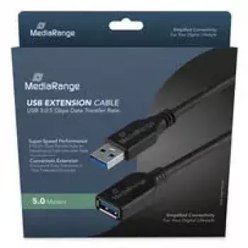 USB A į USB A laidas MediaRange MRCS241 USB 3.2 Gen 1 (5 Gbit/s) 5 m Juodas