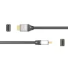 j5create JDC52 Ultra HD 4K HDMI™ kabelis, juodas ir pilkas, 2 m