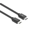 Manhattan HDMI 4K@60Hz laidas su Ethernet, 7,5 m, tinka visiems 4K ir 1080p/HD įrenginiams – vyriškas į vyrišką, juodas, Ultra HD 4k x 2k, viso gyvenimo garantija, Premium High Speed