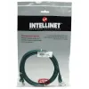 Intellinet tinklo kabelis Cat5e, 2 m, žalias, CCA, U/UTP, PVC, RJ45, paauksuoti kontaktai, be užkliuvimo, su gaubtu, viso gyvenimo garantija